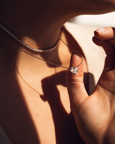Paris - Heart Pendant - Zen Moissanite