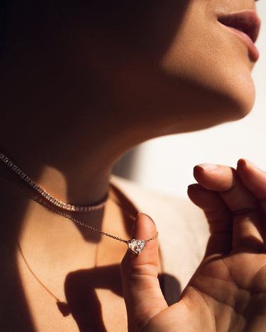 Paris - Heart Pendant - Zen Moissanite