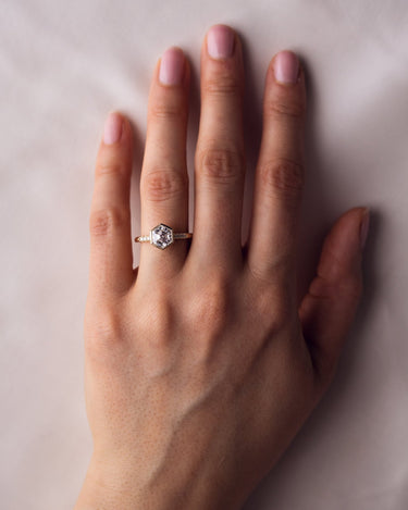Phoebe - Hexagon - Zen Moissanite