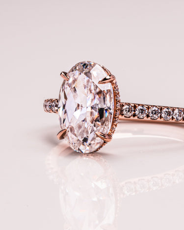 Ready to Ship - Jasmine - Crushed Ice Oval - Zen Moissanite