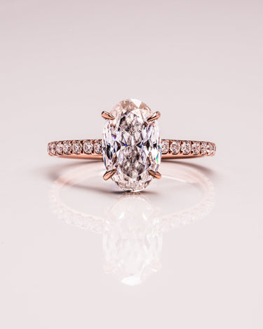 Ready to Ship - Jasmine - Crushed Ice Oval - Zen Moissanite