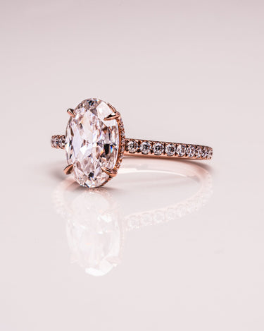 Ready to Ship - Jasmine - Crushed Ice Oval - Zen Moissanite