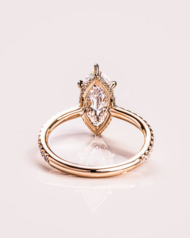 Ready to Ship - Jasmine (with Pavé) - Marquise - Zen Moissanite