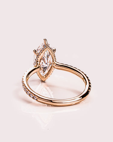 Ready to Ship - Jasmine (with Pavé) - Marquise - Zen Moissanite