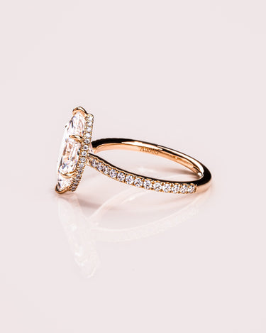 Ready to Ship - Jasmine (with Pavé) - Marquise - Zen Moissanite