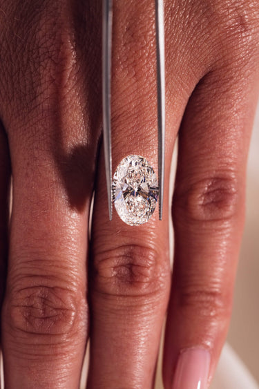 4.46ct Oval Brilliant Lab - Diamond - Zen Moissanite