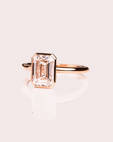 Beth - Emerald Lab - Diamond - Zen Moissanite