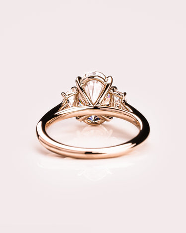 Blair - Oval & Half Moon - Zen Moissanite