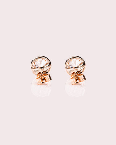 Demi Earrings - Round - Zen Moissanite