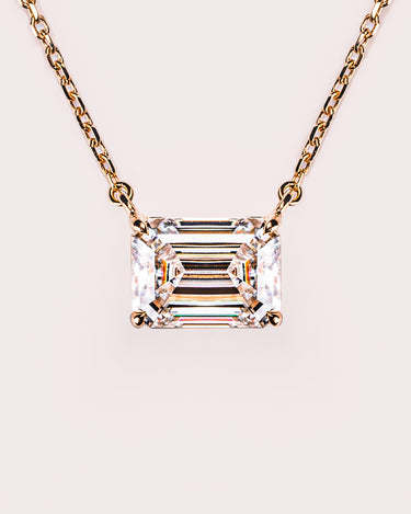 Emerald Necklace (East West) - Zen Moissanite