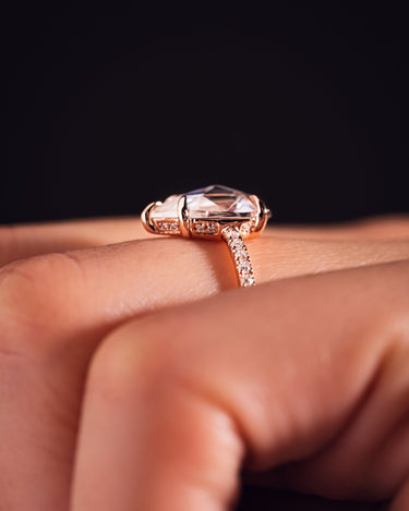 Emilia - Rose Pear - Zen Moissanite