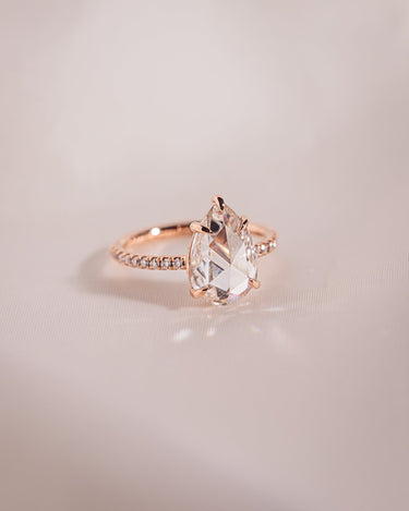 Emilia - Rose Pear - Zen Moissanite