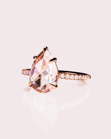 Emilia - Rose Pear - Zen Moissanite