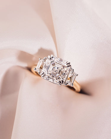 Hannah - Asscher & Trapezoid - Zen Moissanite