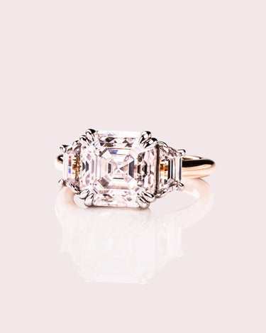 Hannah - Asscher & Trapezoid - Zen Moissanite