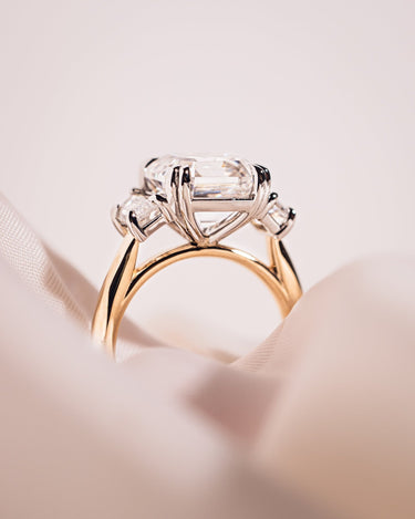 Hannah - Asscher & Trapezoid - Zen Moissanite