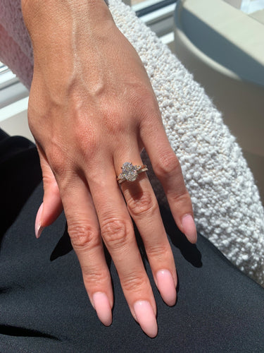 Harley - Oval Ring Set - Zen Moissanite