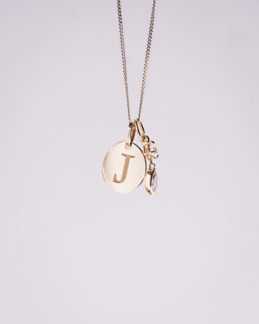 Initial Pendant - Zen Moissanite