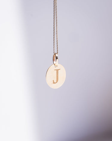 Initial Pendant - Zen Moissanite