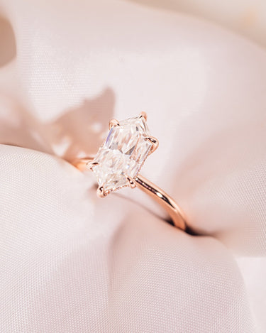 Jody - Elongated Hexagon - Zen Moissanite