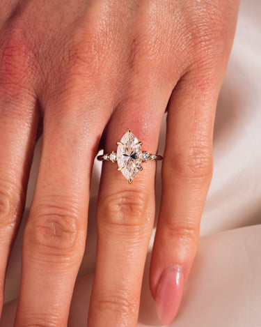 Magnolia - Marquise (with Hidden Halo) - Zen Moissanite