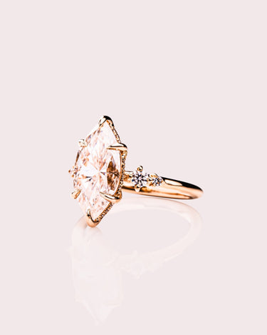 Magnolia - Marquise (with Hidden Halo) - Zen Moissanite
