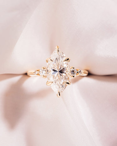 Magnolia - Marquise (with Hidden Halo) - Zen Moissanite