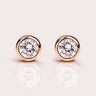 Ready to Ship - 3mm Bezel Diamond Studs - Zen Moissanite