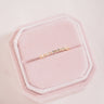 Ready to Ship - Alternating Bezel Lab - Diamond Ring - Zen Moissanite