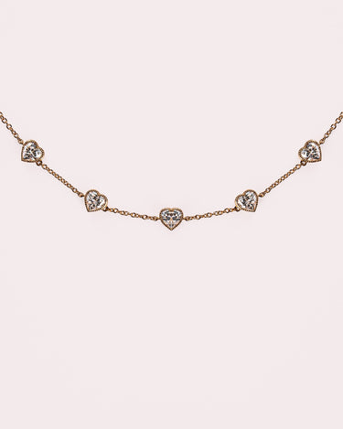 Ready to Ship - Amora - Heart Bezel Bracelet - Zen Moissanite