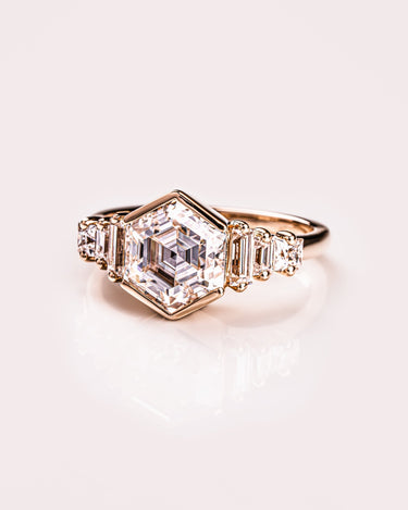 Ready to Ship - Annalise - Hexagon - Zen Moissanite