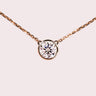 Ready to Ship - Bezel Necklace - Round - Zen Moissanite