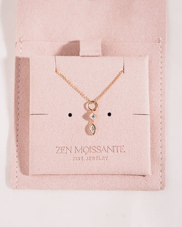 Ready to Ship - Charm - Cushion & Bezel Marquise - Zen Moissanite