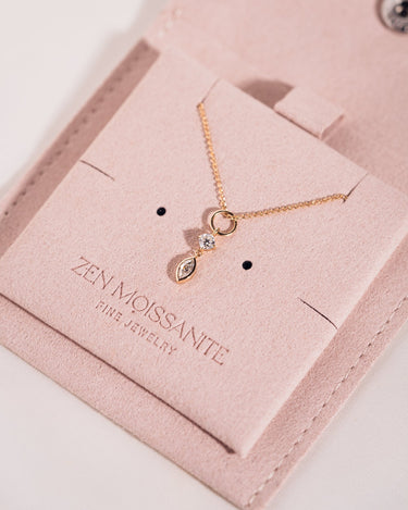 Ready to Ship - Charm - Cushion & Bezel Marquise - Zen Moissanite