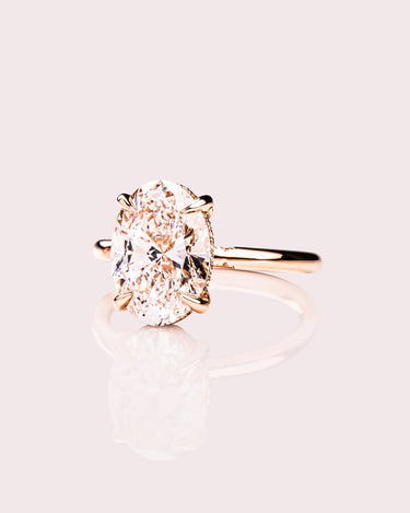 Ready to Ship - Harper - 3.07ct Oval Brilliant Lab - Diamond - Zen Moissanite