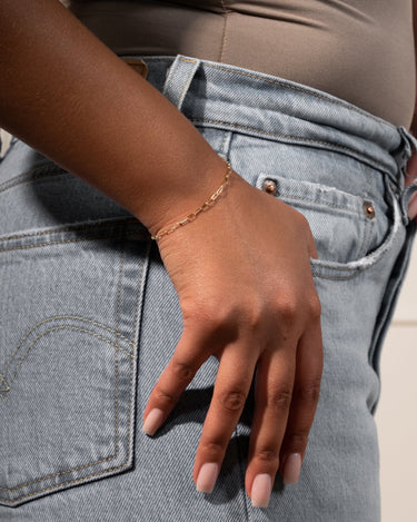 Ready to Ship - Link Chain Bracelet - Zen Moissanite