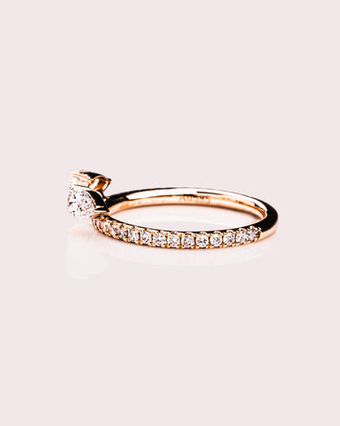 Ready to Ship - Rhonda Band (Pavé) - Pear - Zen Moissanite
