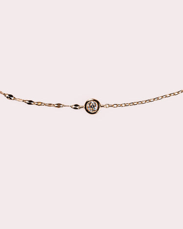 Ready to Ship - Round Bezel Bracelet - Zen Moissanite