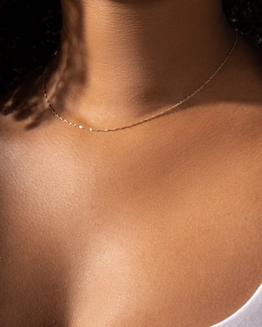 Ready to Ship - Twist Chain - Zen Moissanite