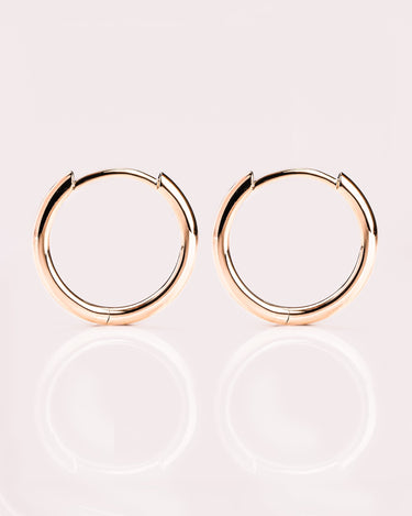 Gold Hoops - Zen Moissanite