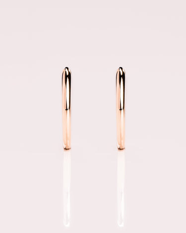 Gold Hoops - Zen Moissanite