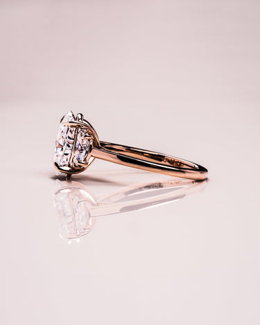 Hannah - Oval & Half Moon - Zen Moissanite