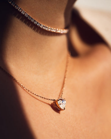 Paris - Heart Pendant - Zen Moissanite