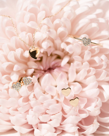 Ready to Ship - Heart Necklace - Zen Moissanite